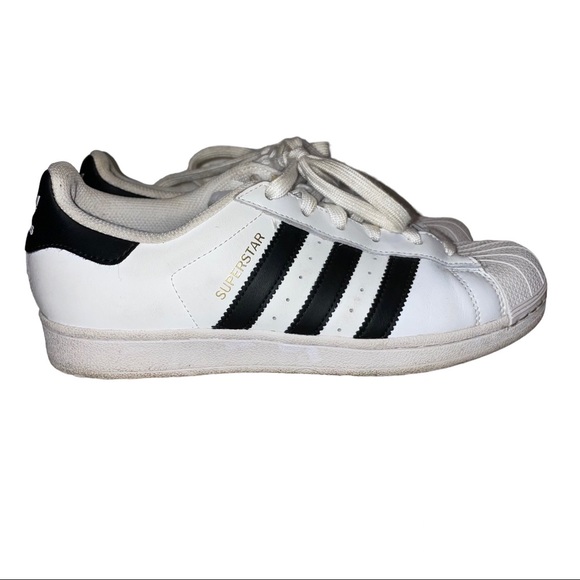 Adidas Superstar White & Black Shoes - Picture 3 of 5